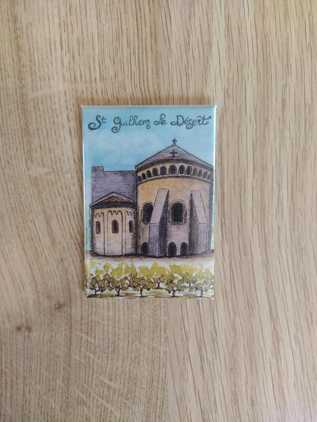 Magnet "Saint Guilhem le Désert" 7,8 x 5,3cm