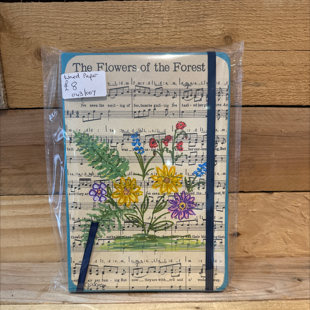 Hand Painted Flowers of the Forest Notebook 