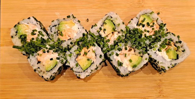 California Zalm gerookte bieslook/ saumon cuit 