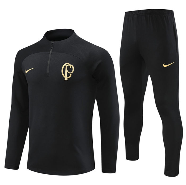 Adulte Sport Club Corinthians Paulista 2023-2024 Quick Dry Casual noir