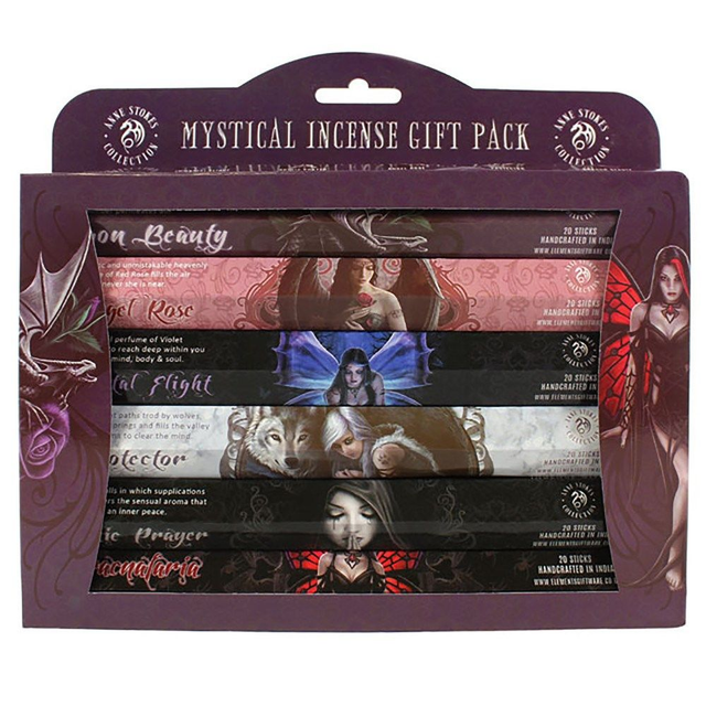 Coffret cadeau de bâtonnets d&#039;encens mystiques par Anne Stokes