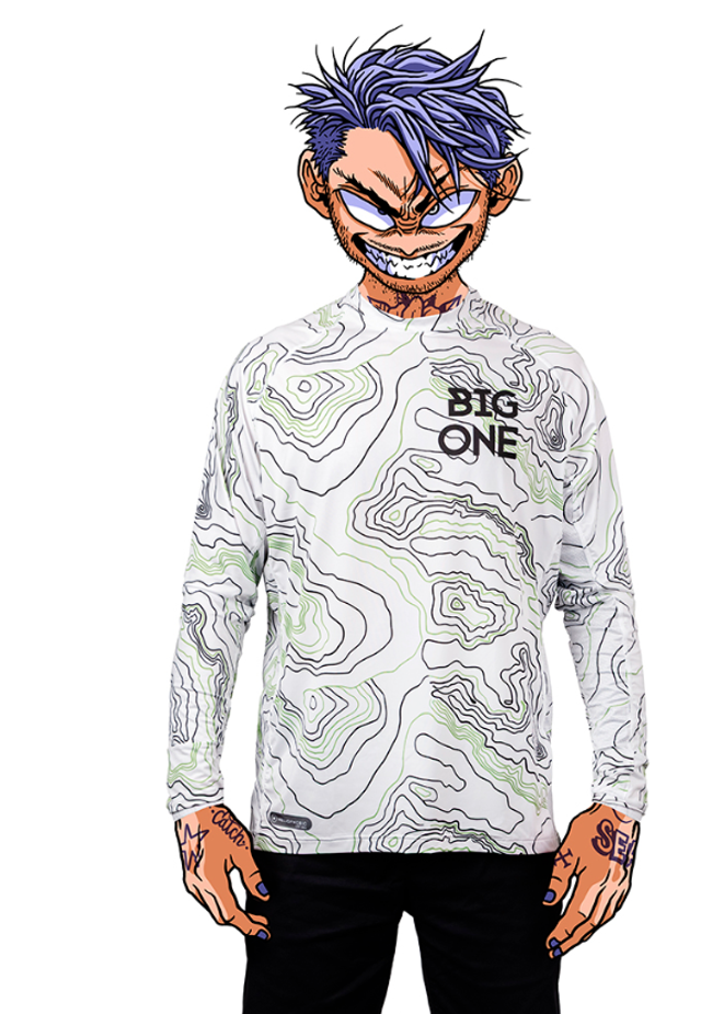 Big One UPF50+ Solar Protection Mesh "Darsa" Green