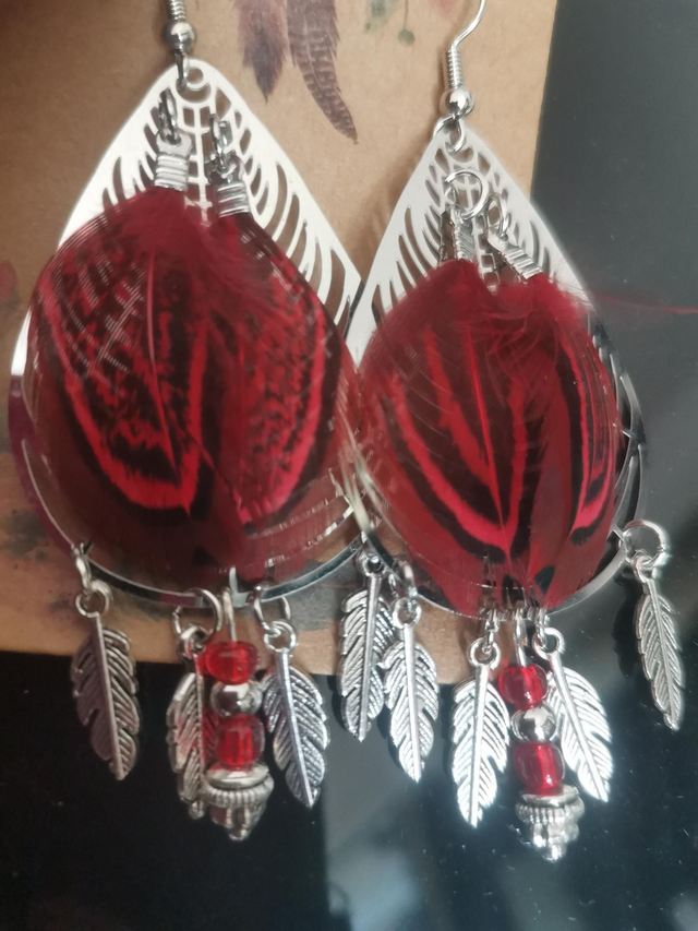 Boucles d'oreilles petites plumes