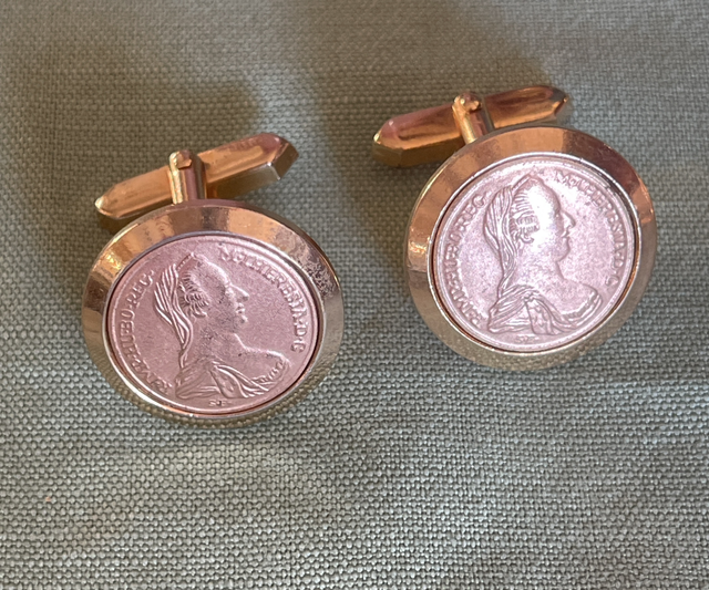 Manschettenknöpfe Maria- Theresia Münze 