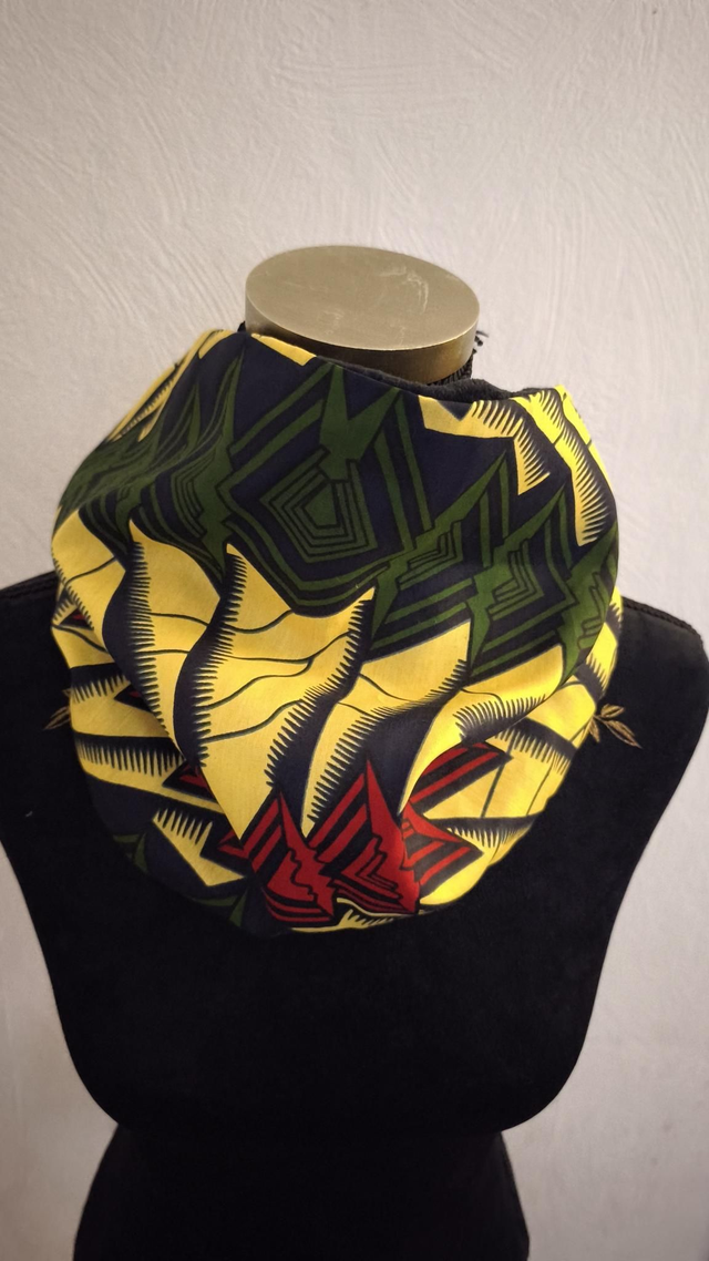 Snood vert rouge 
