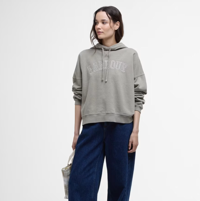 Barbour Katie Hoodie Washed Khaki 