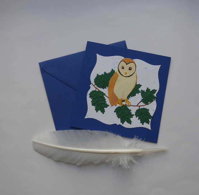 Une chouette carte artisanale