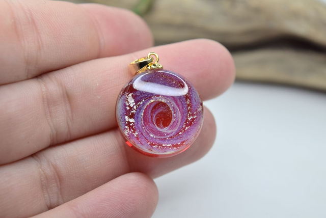 PENDENTIF GALAXIE MONTURE OR N°9