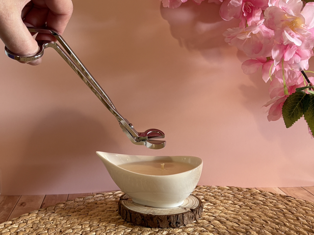 Coupe mèche couleur argent 