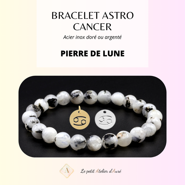 Cancer - Bracelet Astro Pierre de Lune