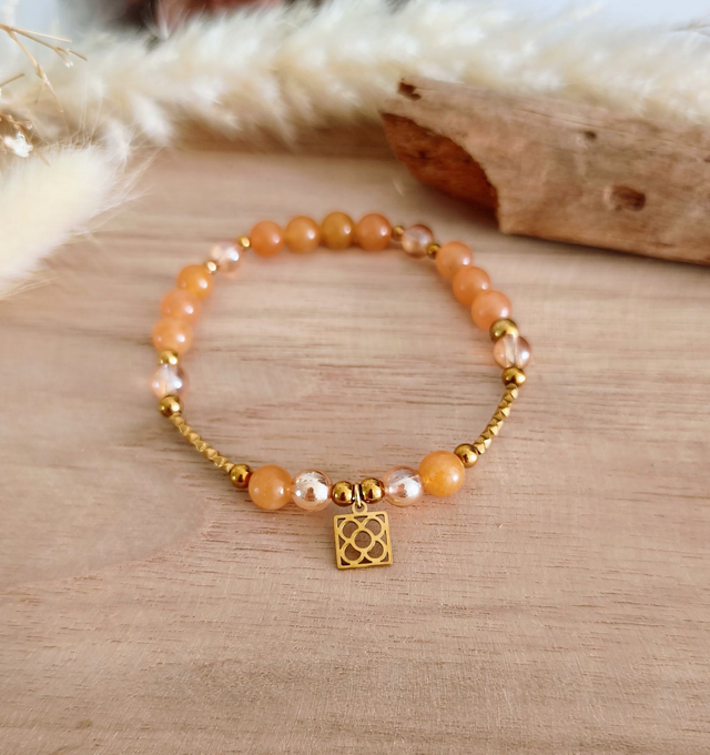 A Bracelet "Élan" Aventurine orange