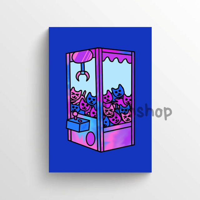 Claw Machine Art Print 6x4" Unframed