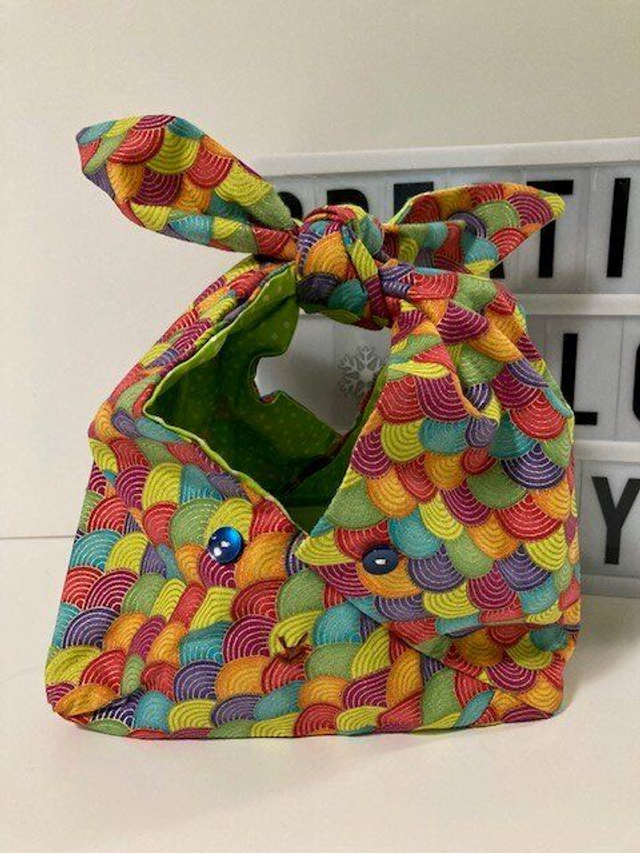 Sac déjeuner enfant bicolore Lapinou