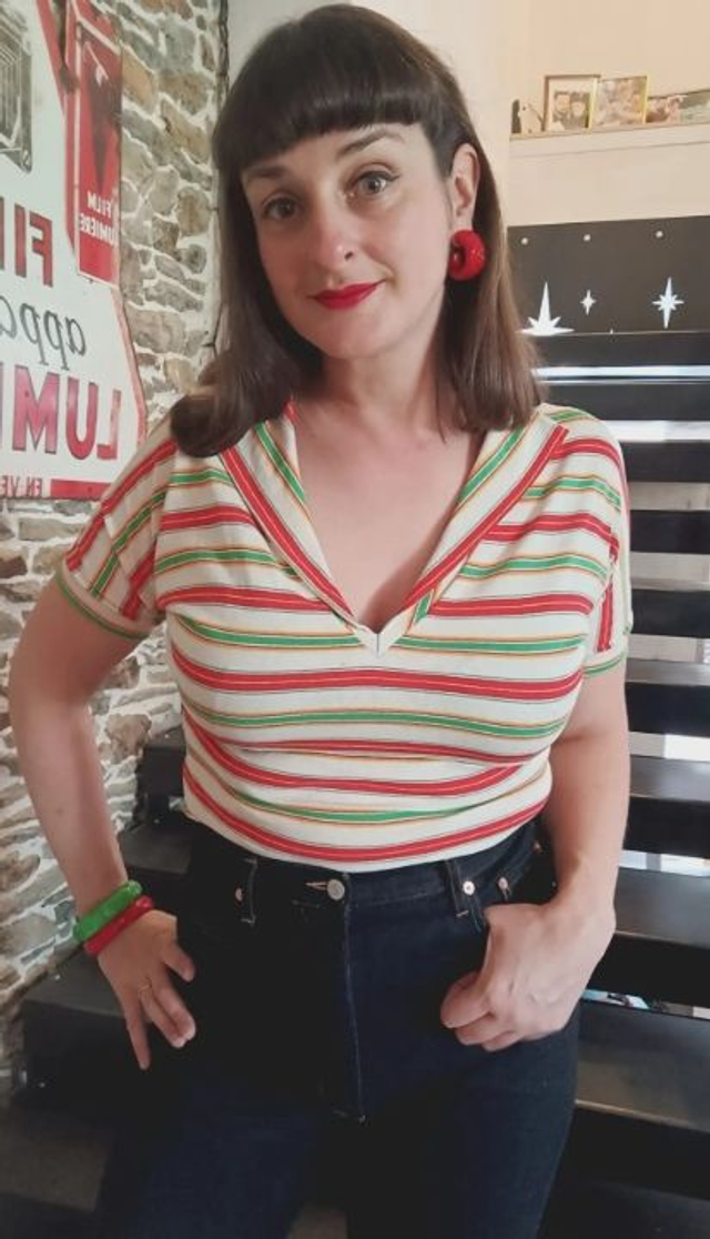 Haut rayé "Hubba Hubba"