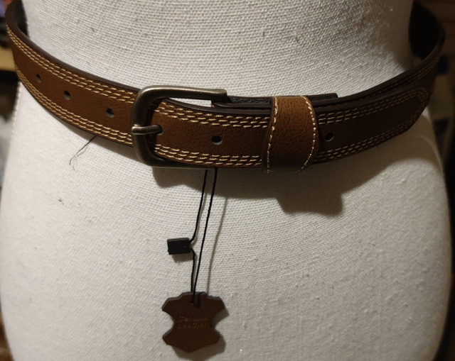 Ceinture en cuir marron 70 cm homme 