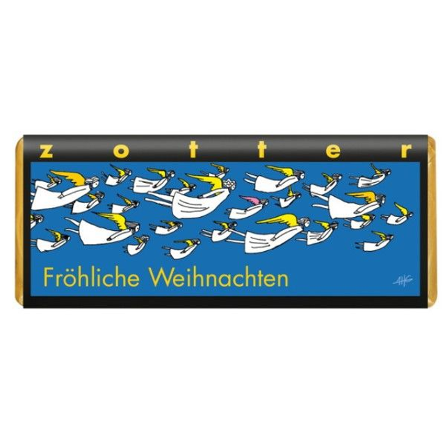 Zotter "Fröhliche Weihnachten" 70g Tafel