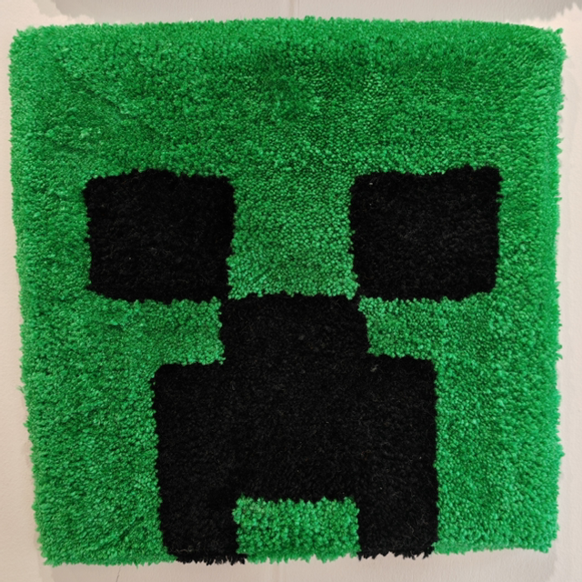 Minecraft Creeper Custom Rug