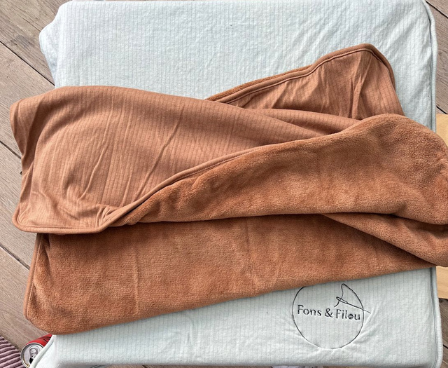 Fleece dekentje met achterzijde katoen 96*75cm 