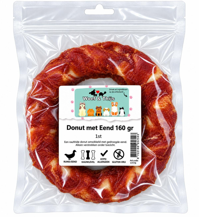 Donut met eend XL