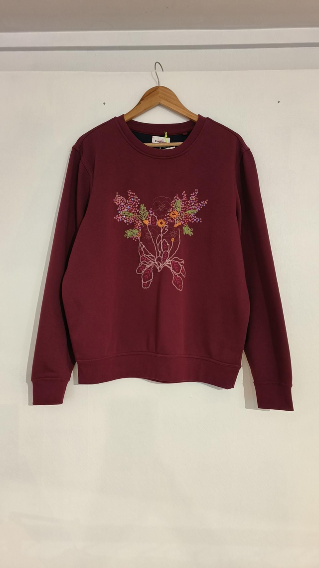 Sweat bordeaux mimosa - La Petite Eugènes 