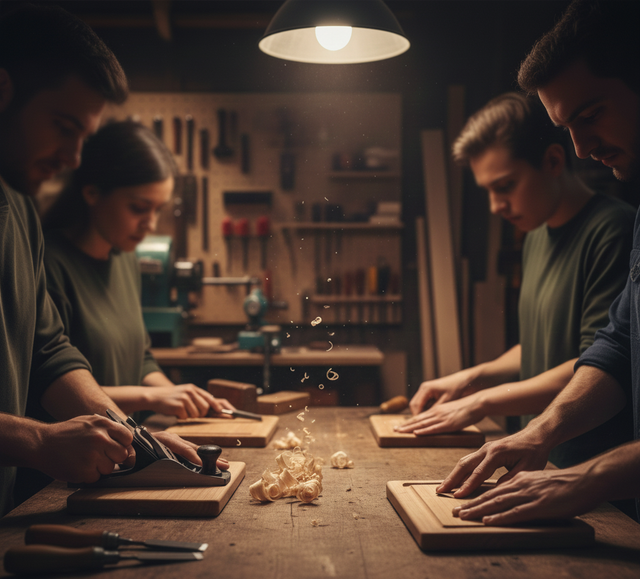 1) 🪵Atelier Découverte - 2h - Planche à découper standard