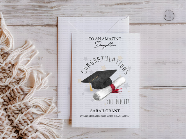 Personalised Graduation card