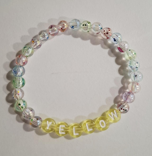 Yellow beaded bracelet 