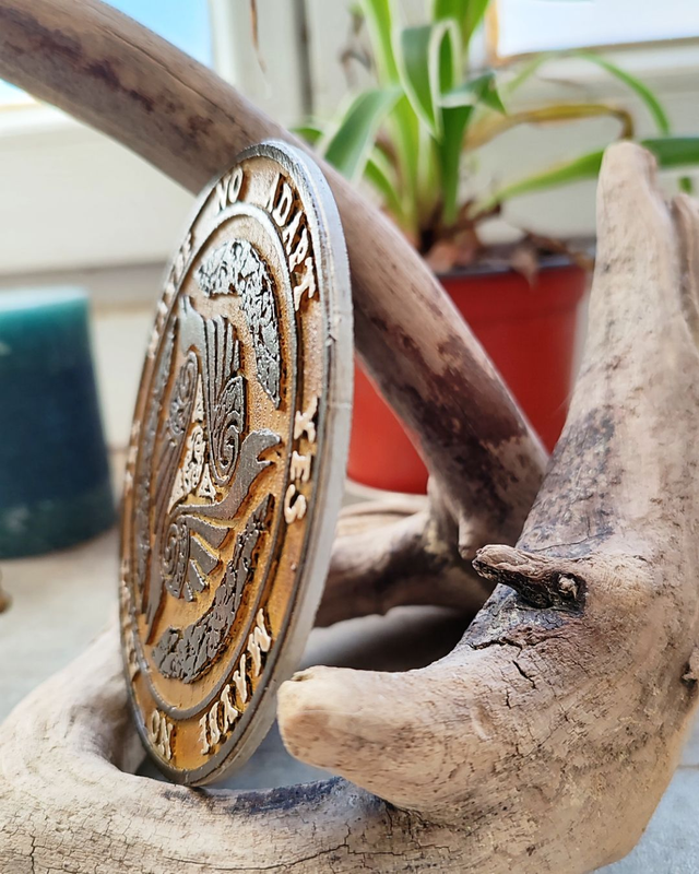 Planche de radiesthésie "Triple Corbeau" - 10 cm