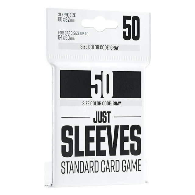 Gamegenic GG: 50 Just Sleeves - Standard Card Game Black