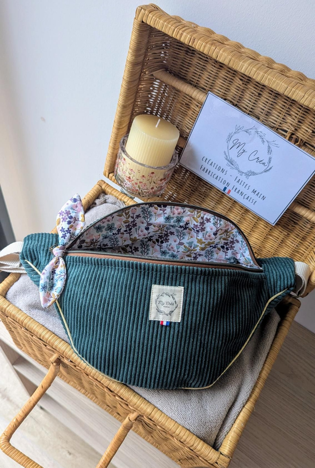 Sac banane en velours 