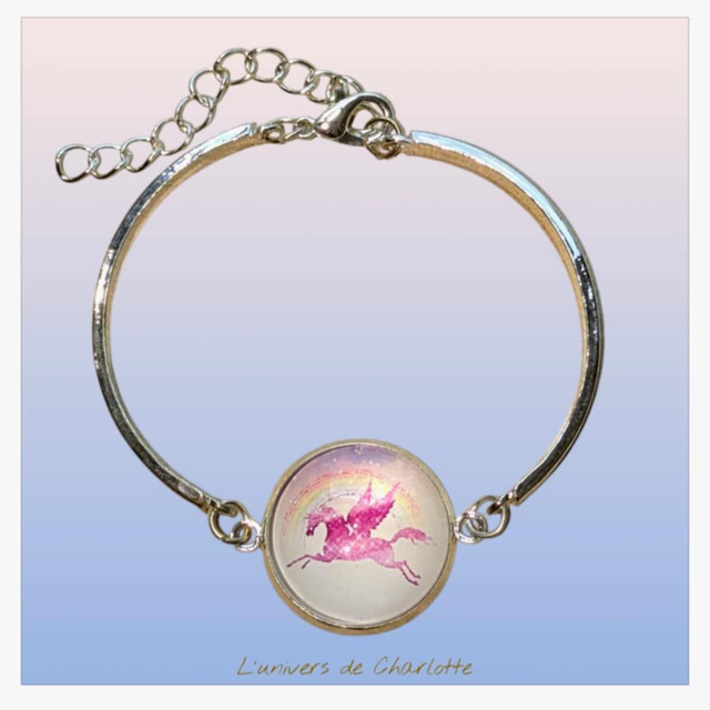 Bracelet "Licorne" acier LI-001