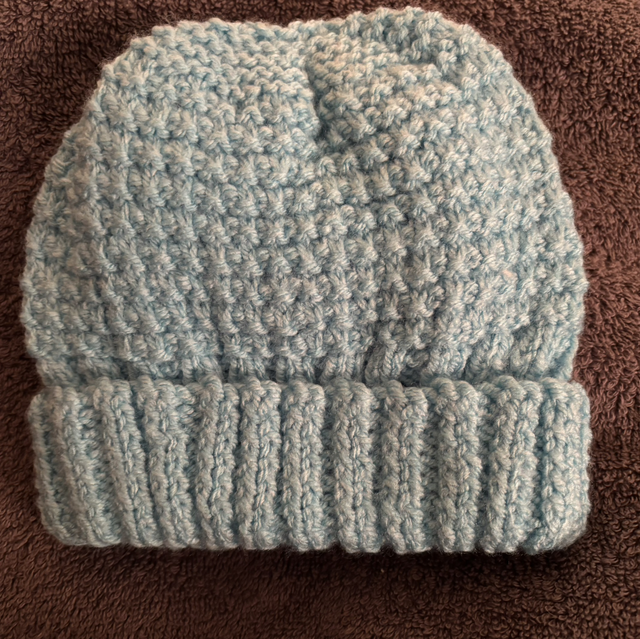 Blue baby hat 
