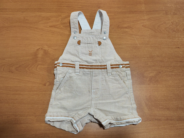 Salopette rayé marron 3 mois