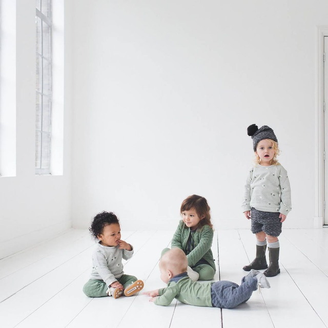 Set Olivia sweatshirt and hat organic cotton (baby and kid)