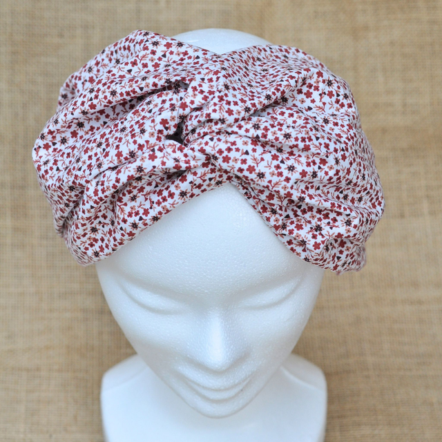 Headband - Flora - Bordeau