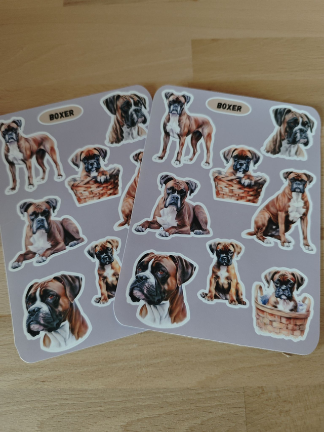 Planche stickers Boxer