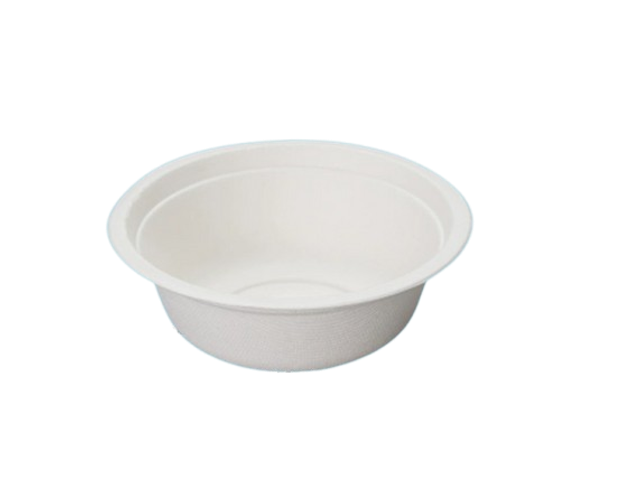 500ml White Bagasse Bowls (BTC048) – Eco-Friendly & Ultra-Sturdy