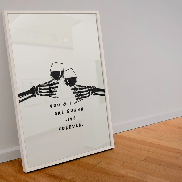 A4 Print You and I Are Gonna Live Forever Oasis