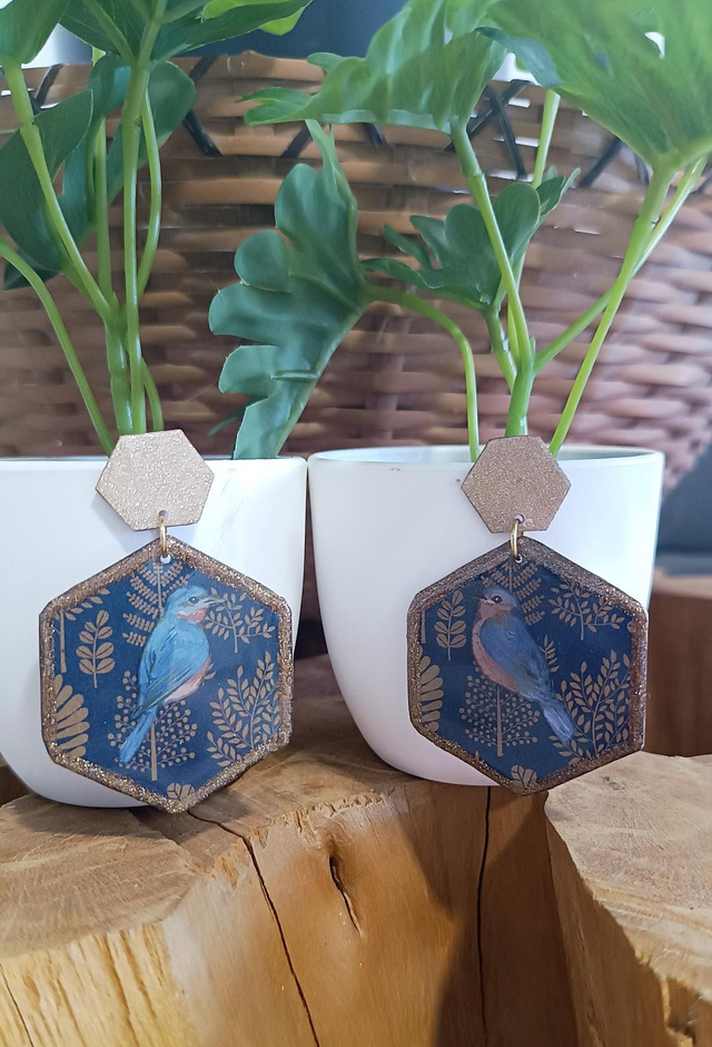 Boucles d'oreilles Pluméa