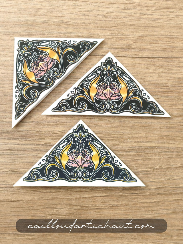 Marque-page d'angle ornement