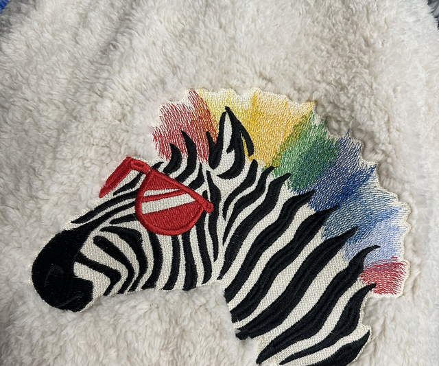 Blanket - Colourful Zebra