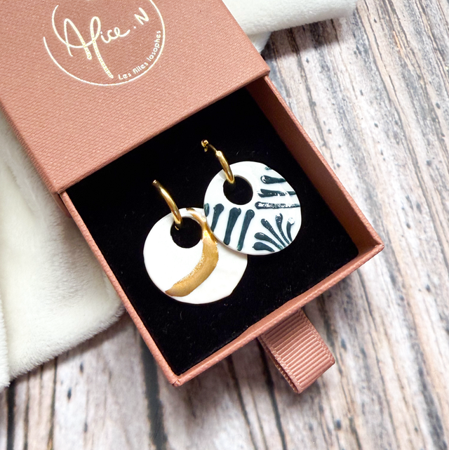 Les RÉVERSIBLES, boucles d’oreilles