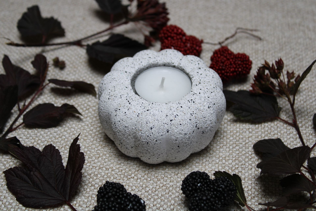 Citrouille Porte Bougie 