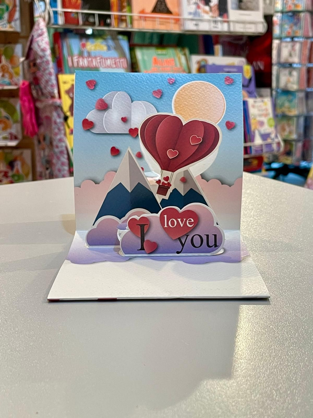 Biglietto Pop Up Mongolfiera