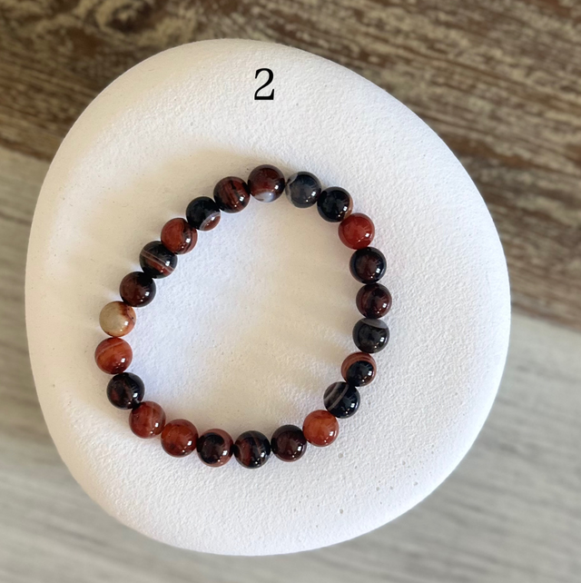 Bracelet Agate 8mm (de 1 à 6)