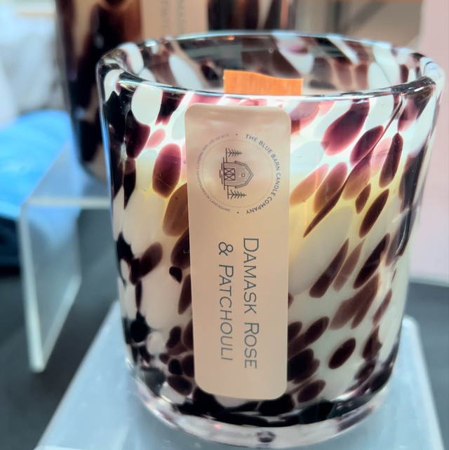 Damask Rose &amp; Patchouli Refillable Pure Soy Wax Candle