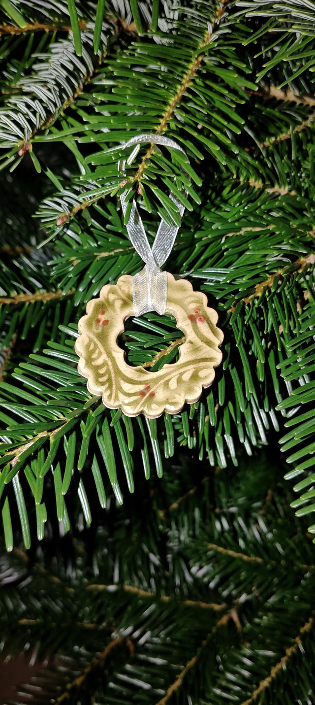 Suspension couronne de Noël 