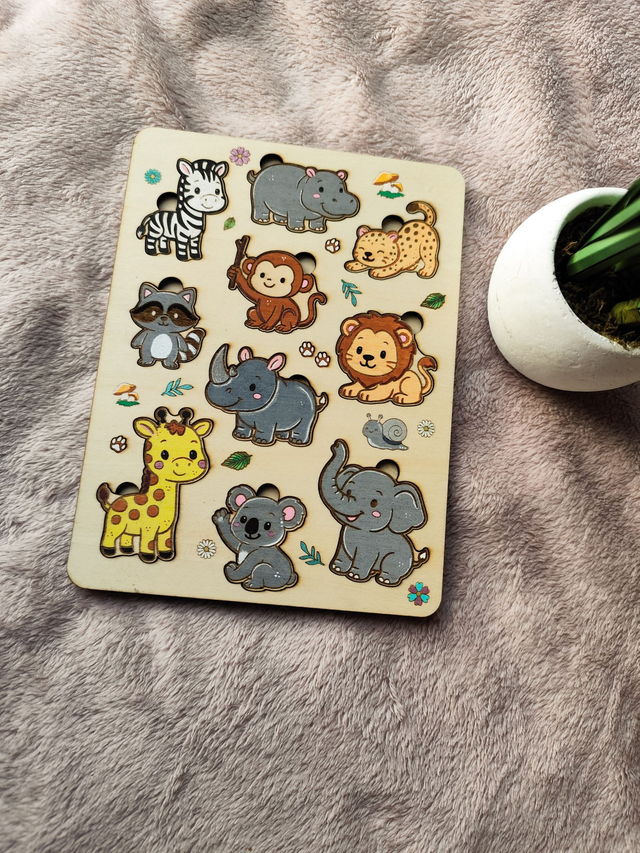 Puzzle Safari en bois