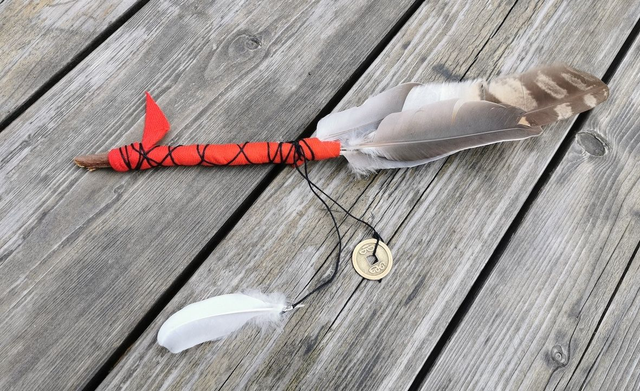 Plume de fumigation Rouge