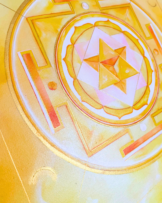 "Soleil central" 5Ox50 cm